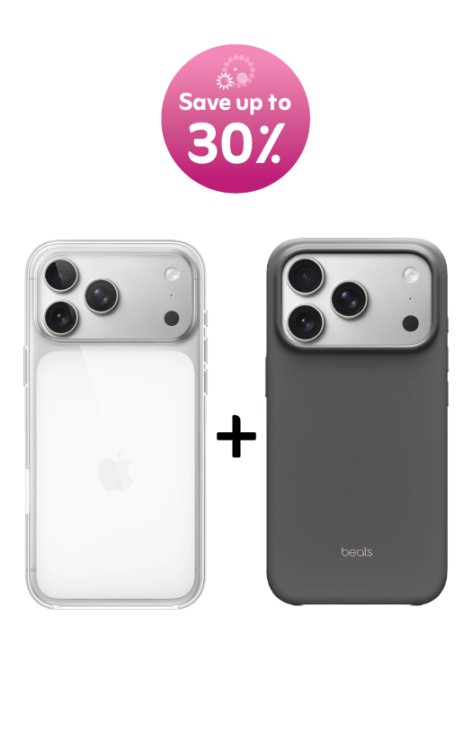 iPhone 17 Pro Clear Case with MagSafe + Beats Case -Granite Gray