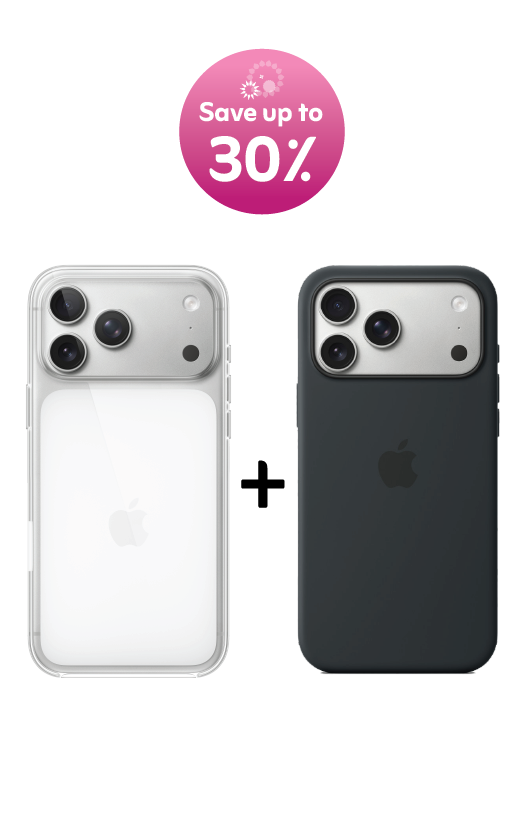 iPhone 17 Pro Max Clear Case with MagSafe + Silicone Case – Black